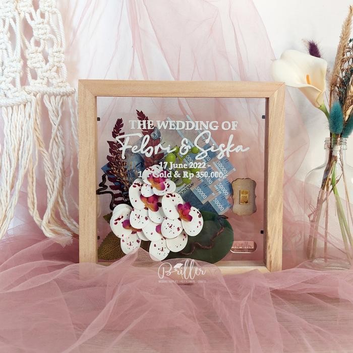 Mahar Frame/Mahar Pernikahan Logam Mulia dan Uang - Selene