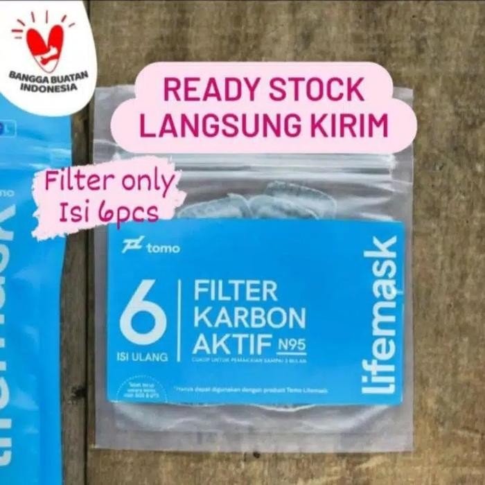 HOT SALE Filter masker tomo refill filter carbon isi ulang tomo lifemask