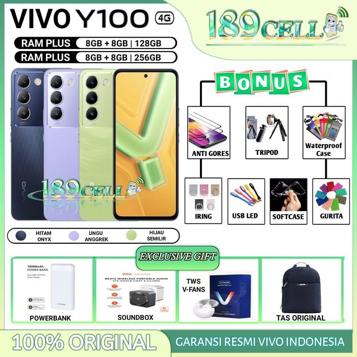 Gadgetra- Vivo Y100 4G Ram 8/256 Gb Vivo Y 100 4G 8/128 Gb Garansi Resmi Vivo