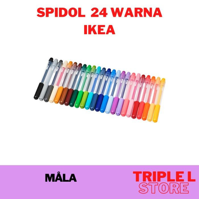 

SPIDOL WARNA CAMPURAN 24 PCS WARNA MEWARNAI