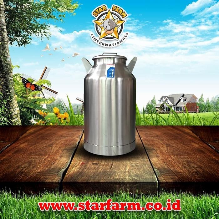 ] Milk Can Stainless Steel 40 Liter - Star Farm