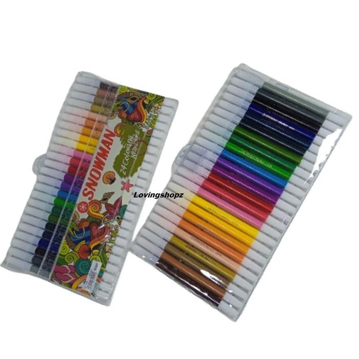 

SPIDOL SNOWMAN COLORING MARKER 24 WARNA ALAT TULIS - STATIONERY