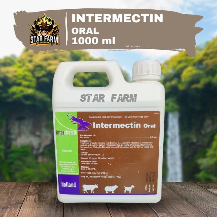 cusss order] INTERMECTIN ORAL 1L Obat Kutu Cacing - Star Farm