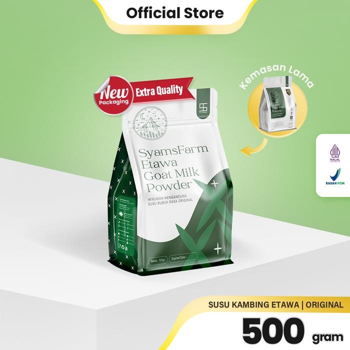 

BARANG TERLARIS Bundling Package Ternak Syams Susu Kambing Etawa Kolostrum 500gr + Susu Kambing