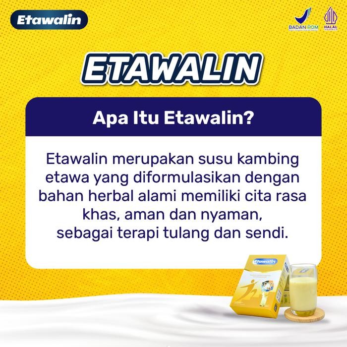 

BARANG TERLARIS Paket 3 Box Susu Etawalin Bantu Tulang dan Persendian Distributor Resmi Sudah BPOM