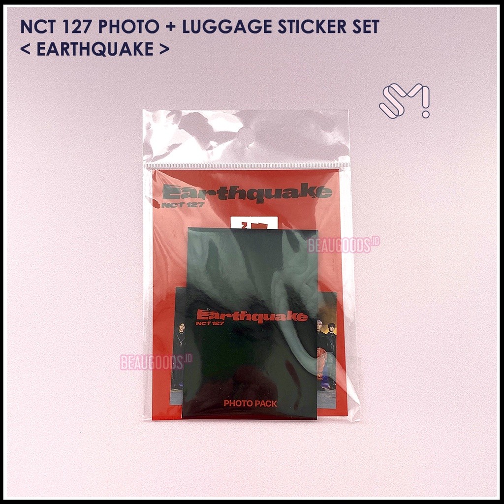 NCT 127 Earthquake Photo + Luggage Sticker Set - Sealed