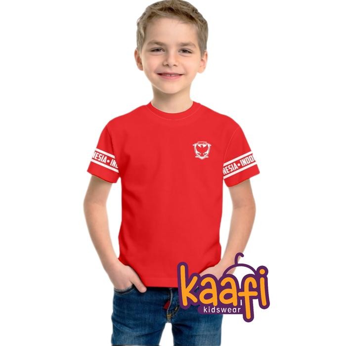 Baju Kemerdekaan Anak / Baju Merah Putih Anak / Kaos Merah Putih