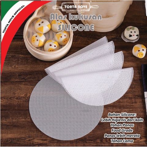 [Cod] Alas Kukusan Bakpao Pao Dimsum Siomay / Tatakan Kukusan Bahan SILIKON / Alas Kukusan Kue Basah