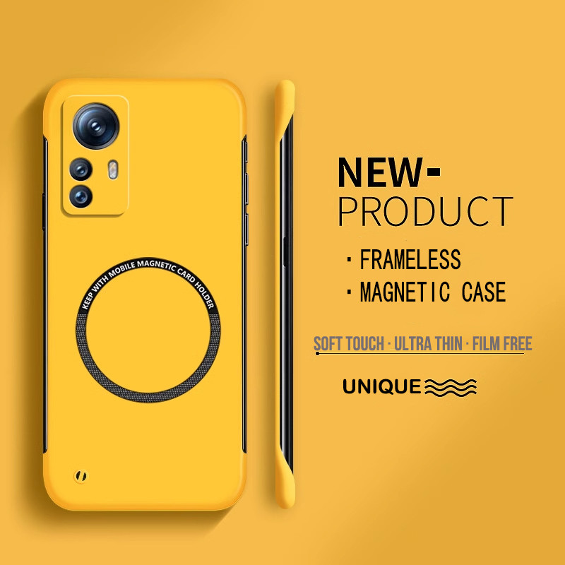 Ultra Thin Hard Pc Magnetic Frameless Phone Case For Magsafe Xiaomi Mi 13 13T 12 12T 11 Lite 11T 10