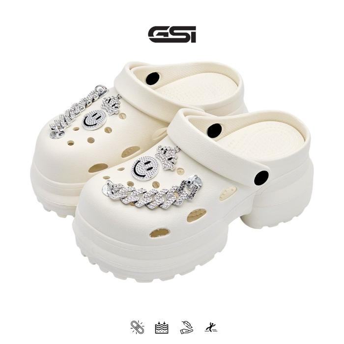 Gsi ShoesSandal Wanita Sendal Baim Fuji Clog Sandal Karet Eva Rubber Tinggi Empuk Elastis Dan
