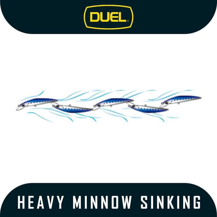 Promo Terbatas Umpan / Lure Merk Hardcore Type Heavy Minnow Sinking 100Hs Aman