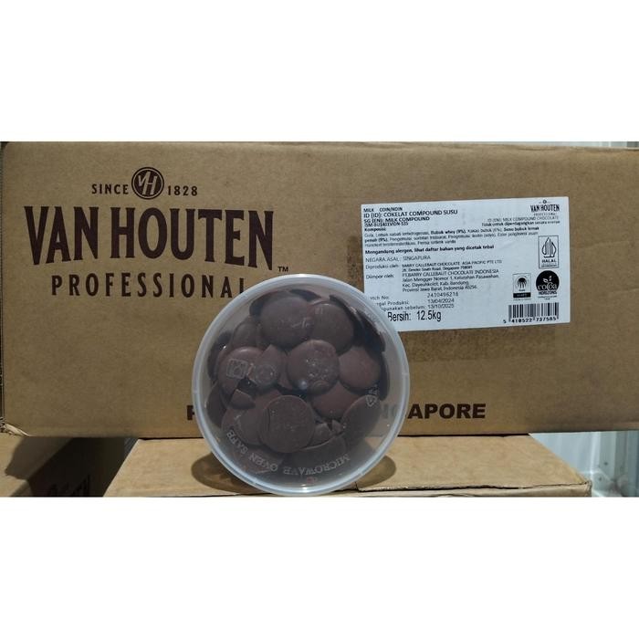 

VAN HOUTEN COIN MILK ECER 250GR, COKLAT DARK BENTUK COIN