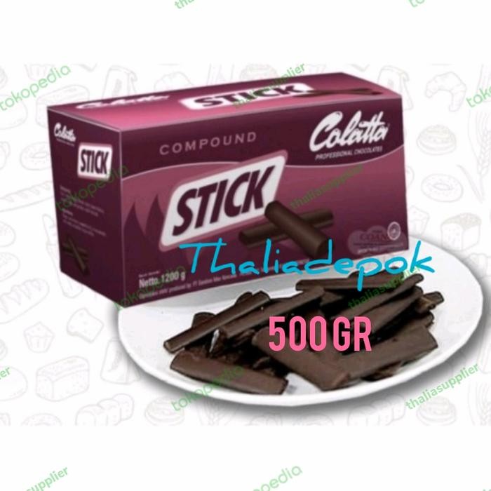 

COLATTA COKLAT STIK COMPOUND ECER 500GR TAHAN BAKAR, HIASAN KUKIS ENAK