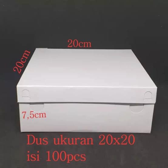 Dus kue 2020 isi100pcs kardus besek kotak nasi dus snack