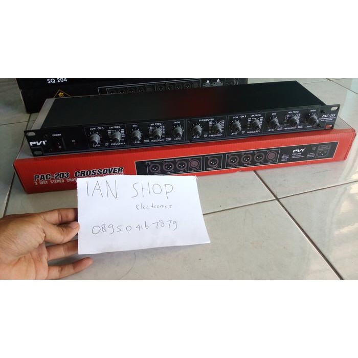 Crossover aktif PVI PAC-203 3 way plus subwoofer