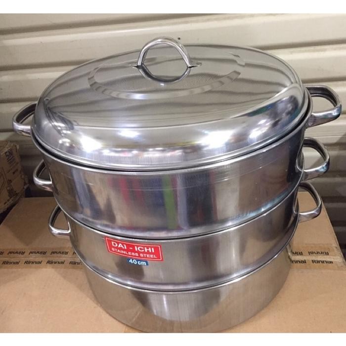 PANCI KUKUSAN DANGDANG STEAMER KUKUS STAINLESS SERBAGUNA BESAR
