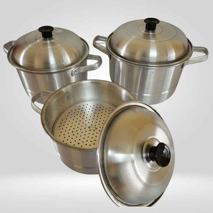 Best Quality Panci kukusan Kecil dandang 20,22,24 cm Aluminium Panci SERBA GUNA Nasi