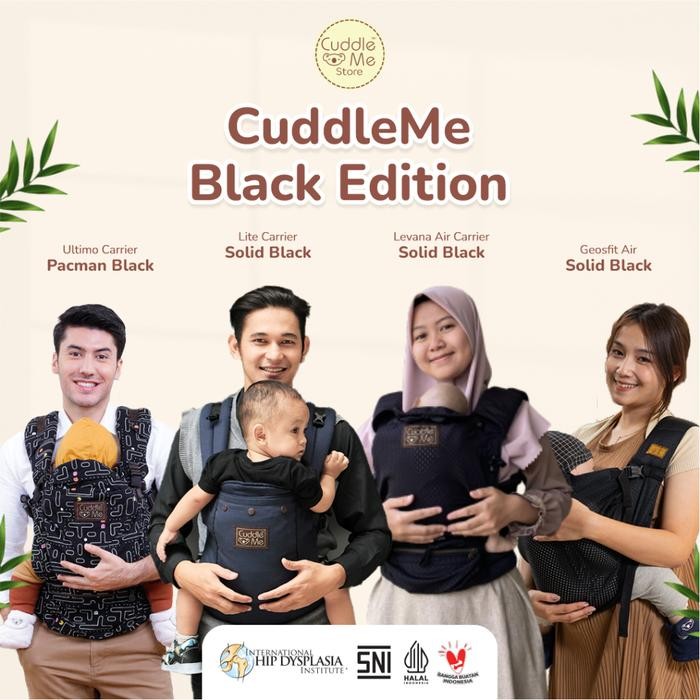 Momiyo- Cuddleme Black Edition - Gendongan Cuddle Me Warna Motif Hitam - Geosfit Air - Ultimo