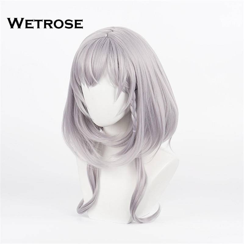 Beaded Bloom Wetrose Hololive Vtuber Vestia Zeta Kimono Kostum Cosplay Wig Vestia Zeta Wanita