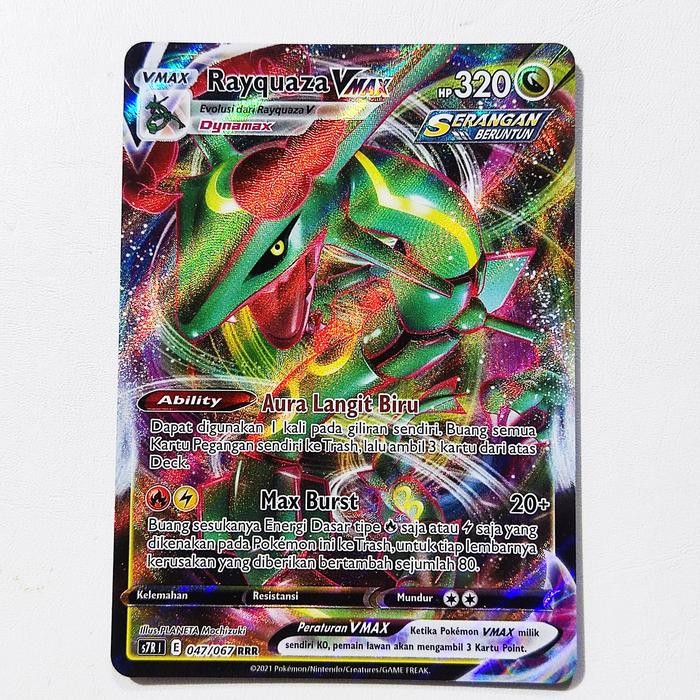 Rayquaza VMAX RRR 047/067 S7R - Kartu Pokemon Indonesia