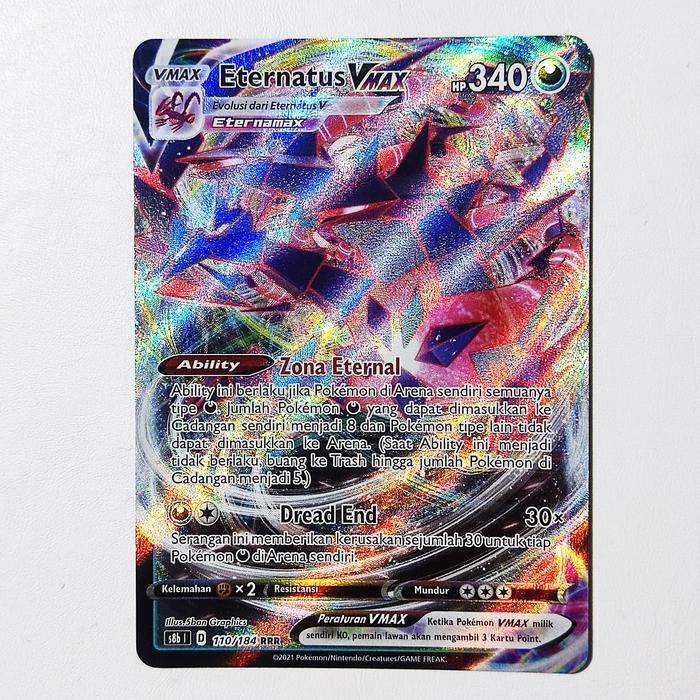 Eternatus VMAX RRR 110/184 S8b - Kartu Pokemon Indonesia