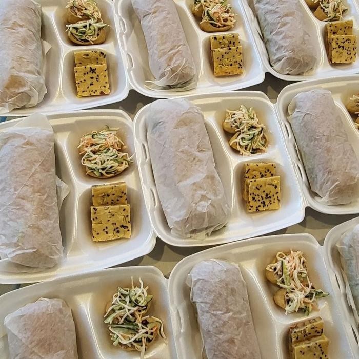 isi 20pcs meal box /lunch box/katering /sekat 3/polos/bubur