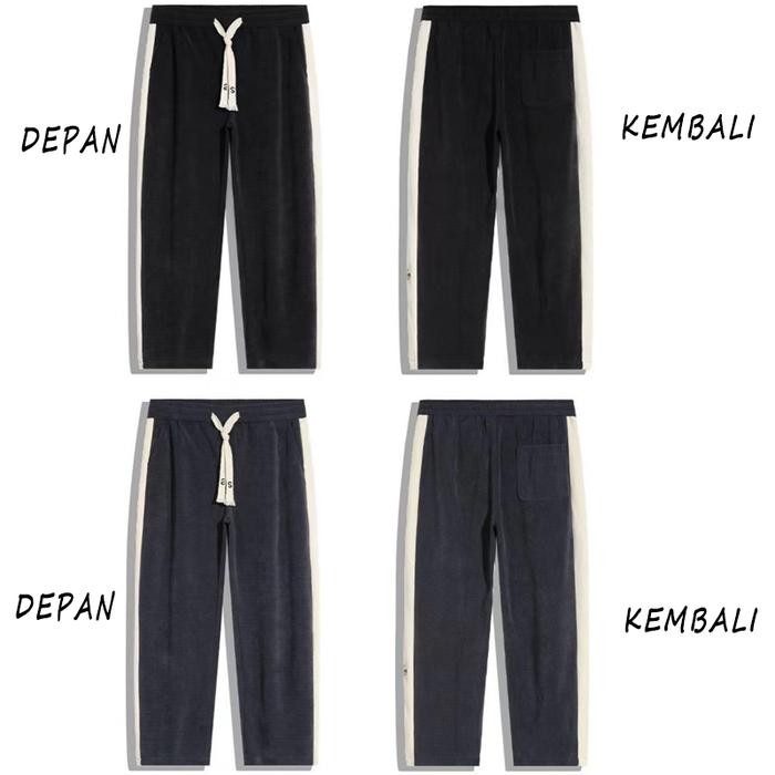 celana korduroy pria abu celana casual pria korea ankle pants pria celana longgar pria hitam celana