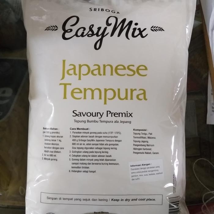 

Ready Stock Easymix Japanese Tempura 1Kg Sriboga Tepung Premix Packing Aman