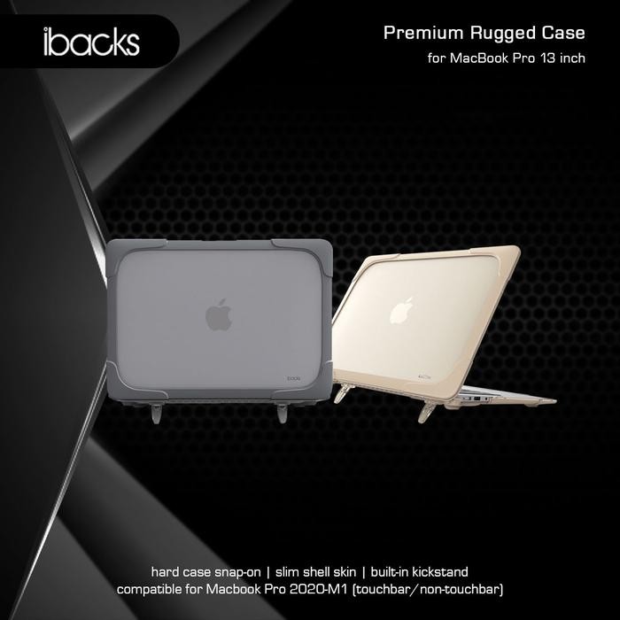 Stok Baru Ibacks Rugged Case for Macbook Pro 13inch 2020/M1