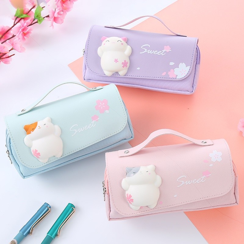 

tas pensil kapasitas besar dengan aksesori Stress Relief bahan tahan air,Berbagai pilihan