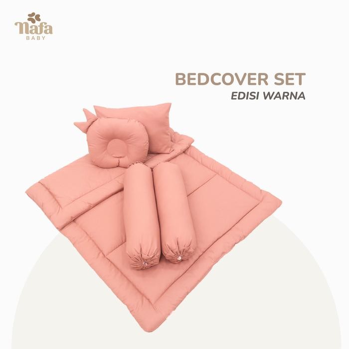 BabyCare- Bedcover Bayi Set Bantal Guling Motif Polos