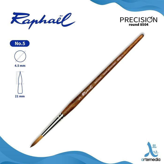 

Kuas Lukis Raphael 8504 Round Precision Synthetic Brush Short Handle #Gratisongkir