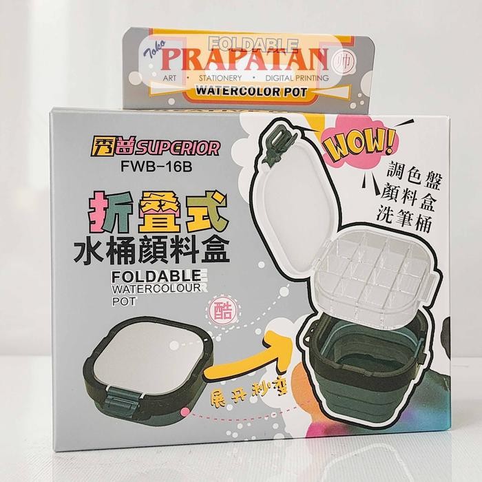 

Foldable Watercolor Pot Brush Washer Fwb-16B Tempat Cat Air #Gratisongkir
