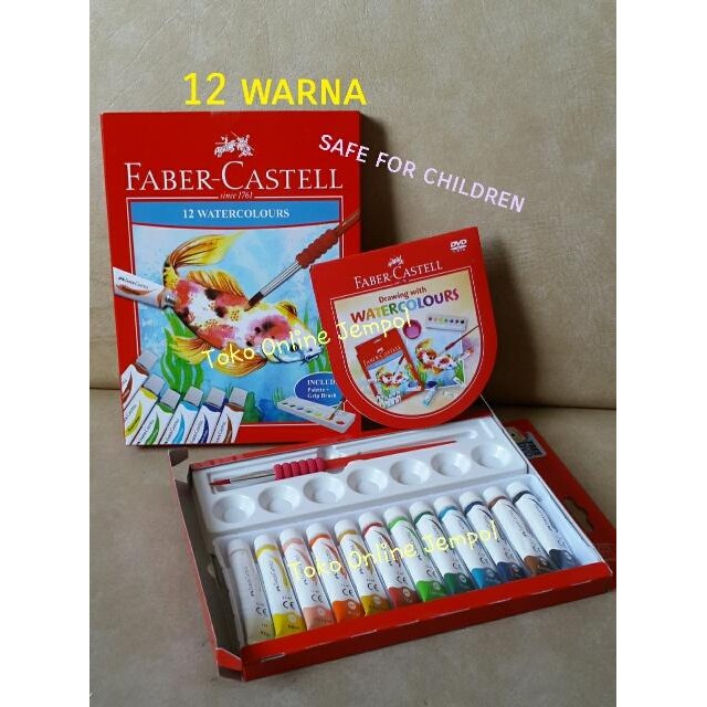 

Atk0066Fc (Isi12Warna Cat Air Watercolour 121004N Faber Castell #Gratisongkir
