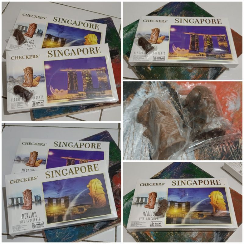 

Checkers 125gr Merlion Singapore Postcard Chocolate Milk Almond