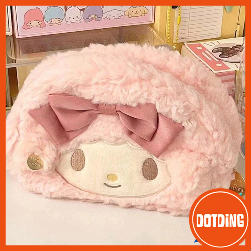 

[Cod] Sanrio Cute Pink Pencil Case Large Capacity Kawaii Pen Bag Student School Pencil Bags for Girl