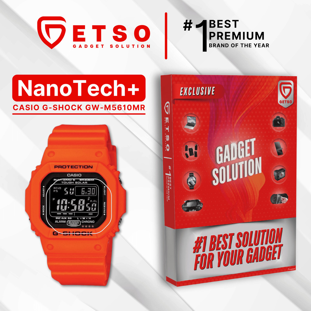 GETSO EPU BIO GENESIS Hydrogel for Casio Smartwatch G-Shock GW-M5610MR / Screen Guard (Nanotech+ 100
