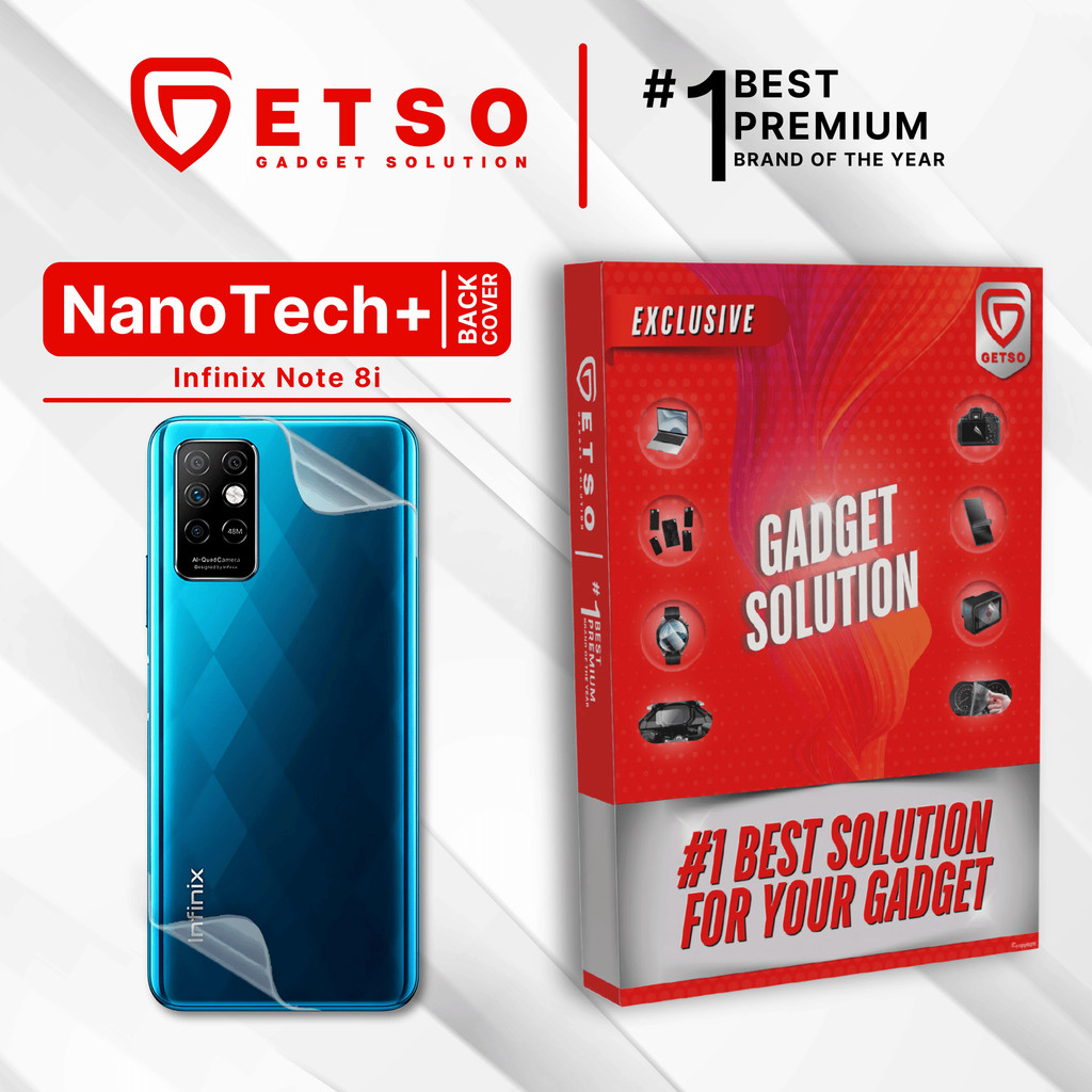 GETSO EPU BIO GENESIS Hydrogel for Infinix Note 8i / Back Cover Guard (Nanotech+ 100% Recycle) Premi
