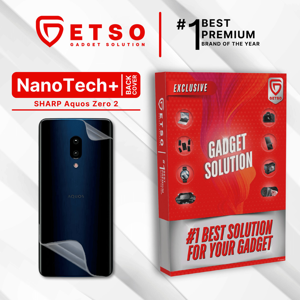 GETSO EPU BIO GENESIS Hydrogel for Sharp Aquos Zero2 / Back Cover Guard (Nanotech+ 100% Recycle) Pre