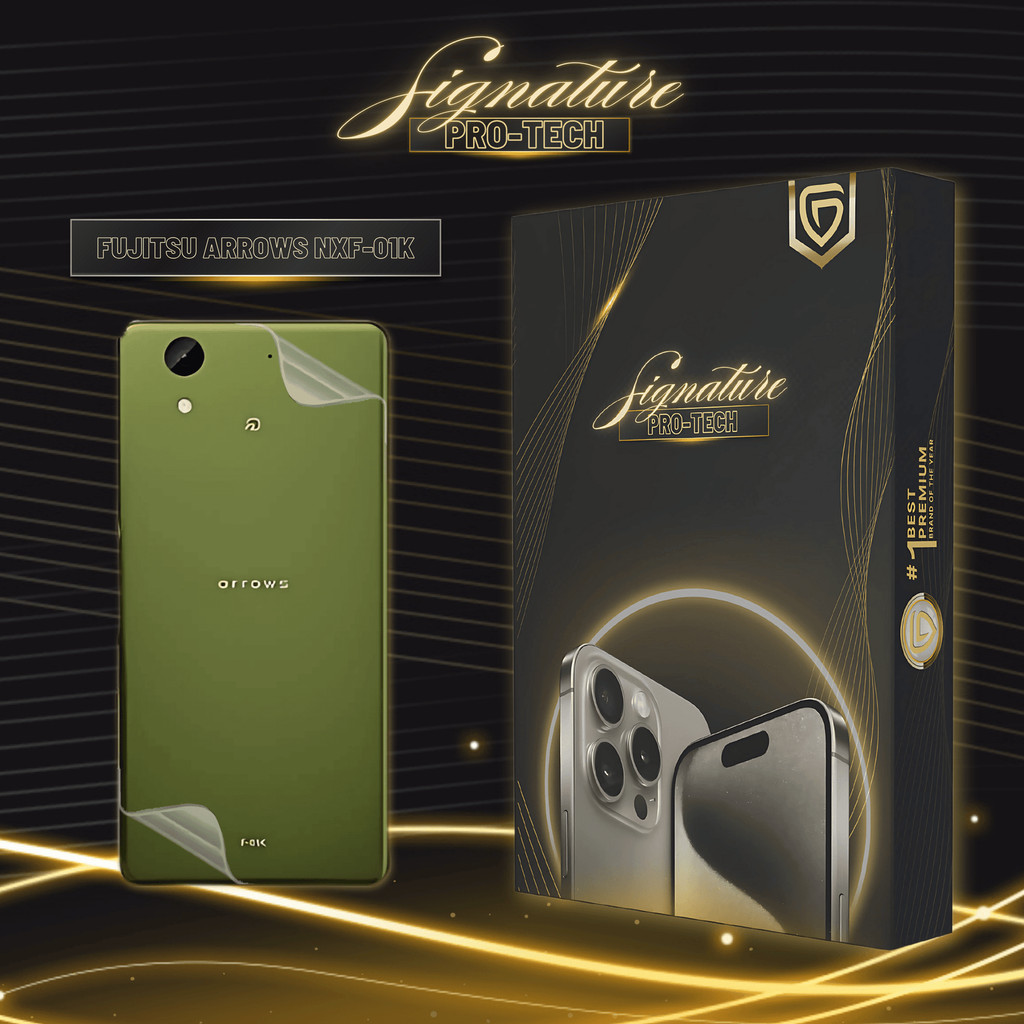 GETSO SIGNATURE PRO-TECH - Premium Anti-Scratch Protector for Fujitsu Arrows NX F-01K / Back Cover G