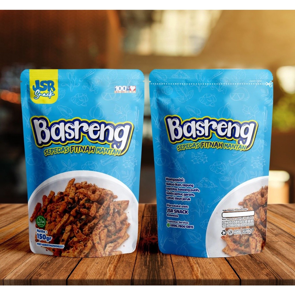 

BASRENG BASO GORENG JSR SNACK ISI 150 GRAM RASA GURIH DAUN JERUK