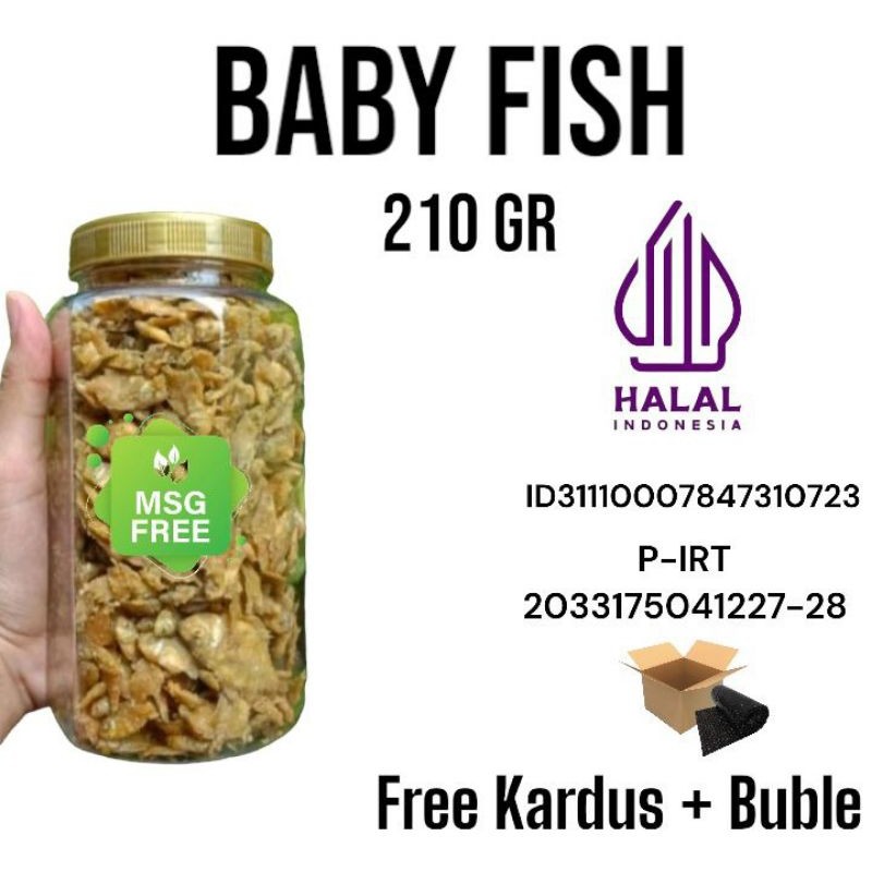 

Baby Fish Crispy 210gr gurihh