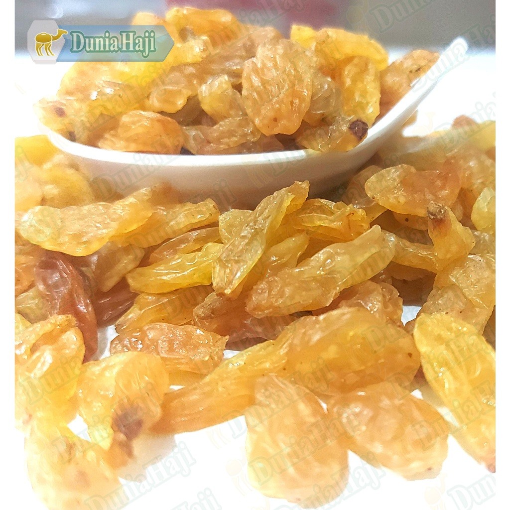 

Kismis Anggur Golden Raisin / Kismis Asam Manis Raisin Starr untuk Oleh Oleh Haji dan Umroh