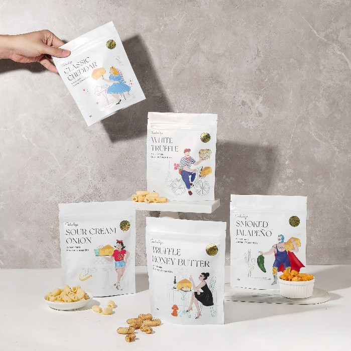 

White Truffle Cheese Bites 70g - healthy snack by Sodachips (no MSG)