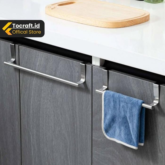 PREMIUM TCID Gantungan Handuk Lap Serbet Dapur Kitchen Set Cabinet Spatula Alat Dapur Stainless