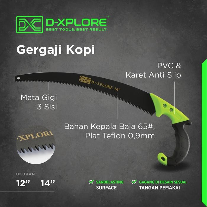 PREMIUM GERGAJI KOPI D-XPLORE GG PVC 12"