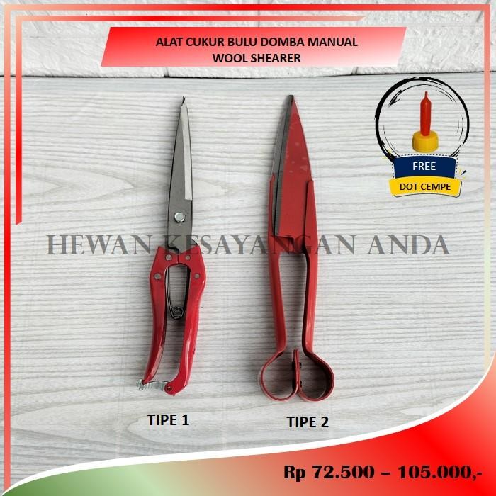 PREMIUM Gunting Bulu Alat cukur Bulu Domba Manual Wool Shearer