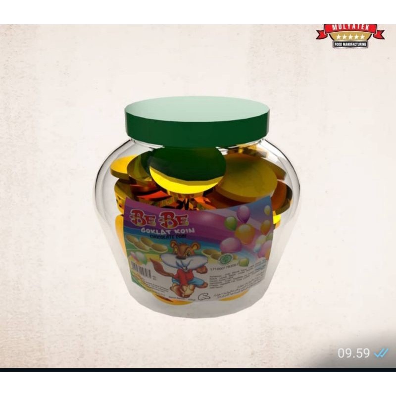 

coklat koin be be isi 100