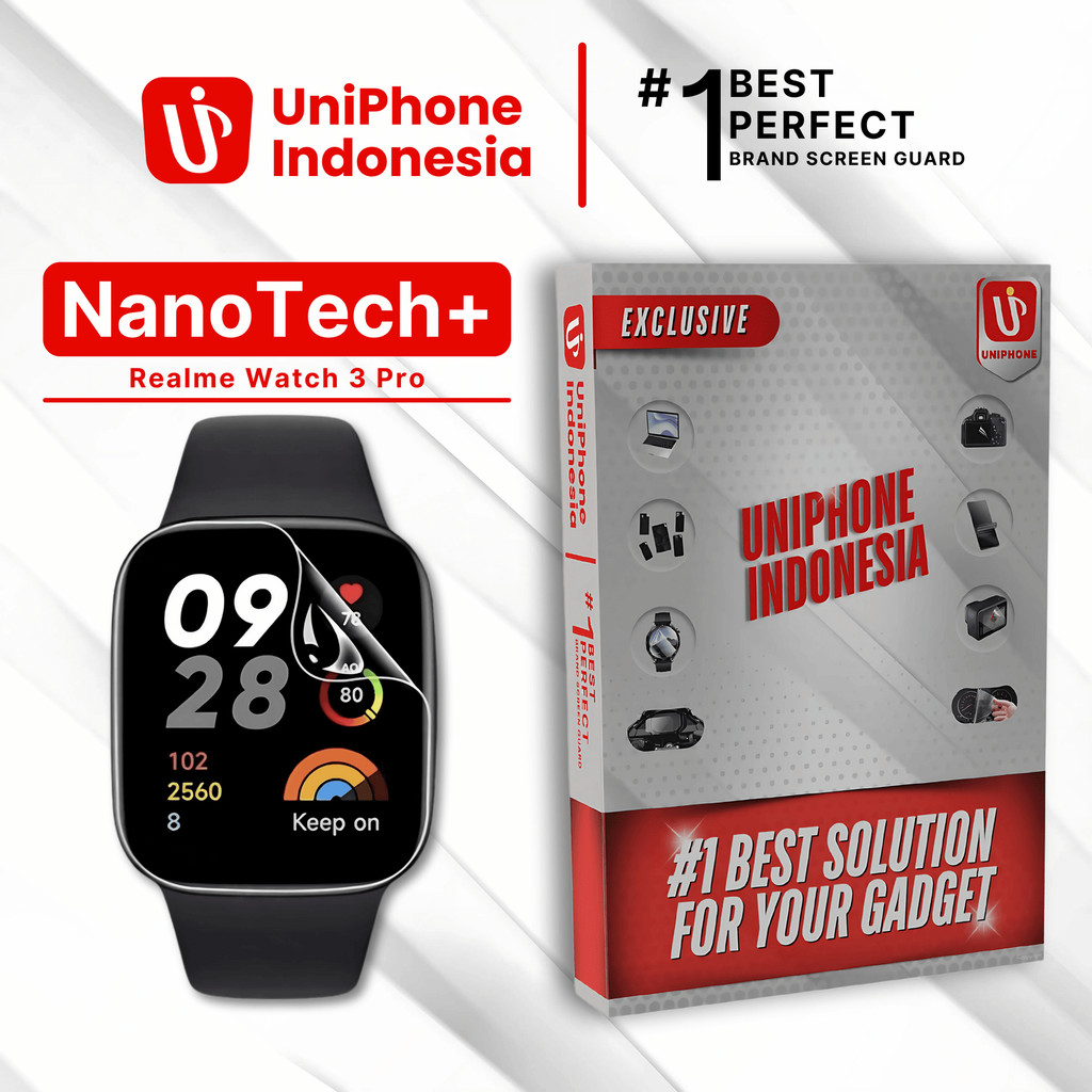 UniPhon EPU BIO GENESIS Hydrogel for Realme Watch 3 Pro / Screen Guard (Nanotech+ 100% Recycle) Prem