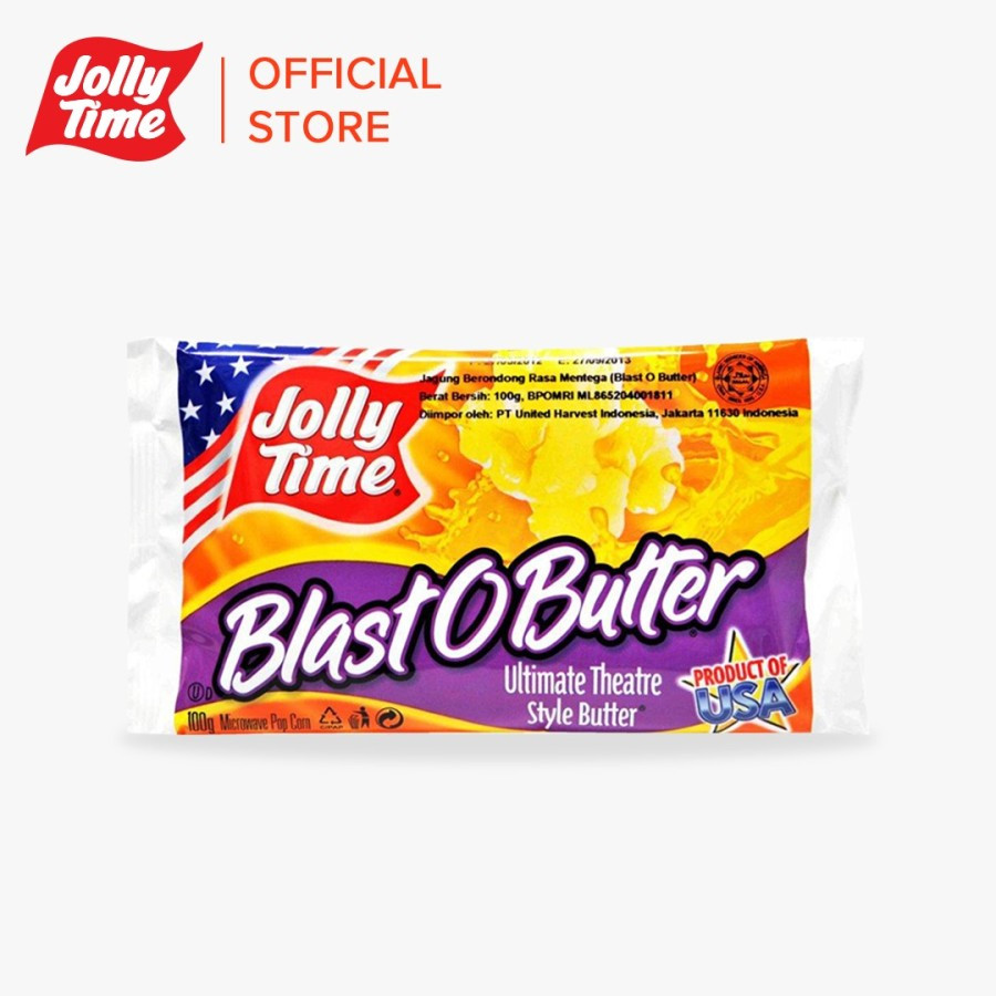

Jolly Time Microwave Popcorn - Blast O Butter Product Of USA -Live
